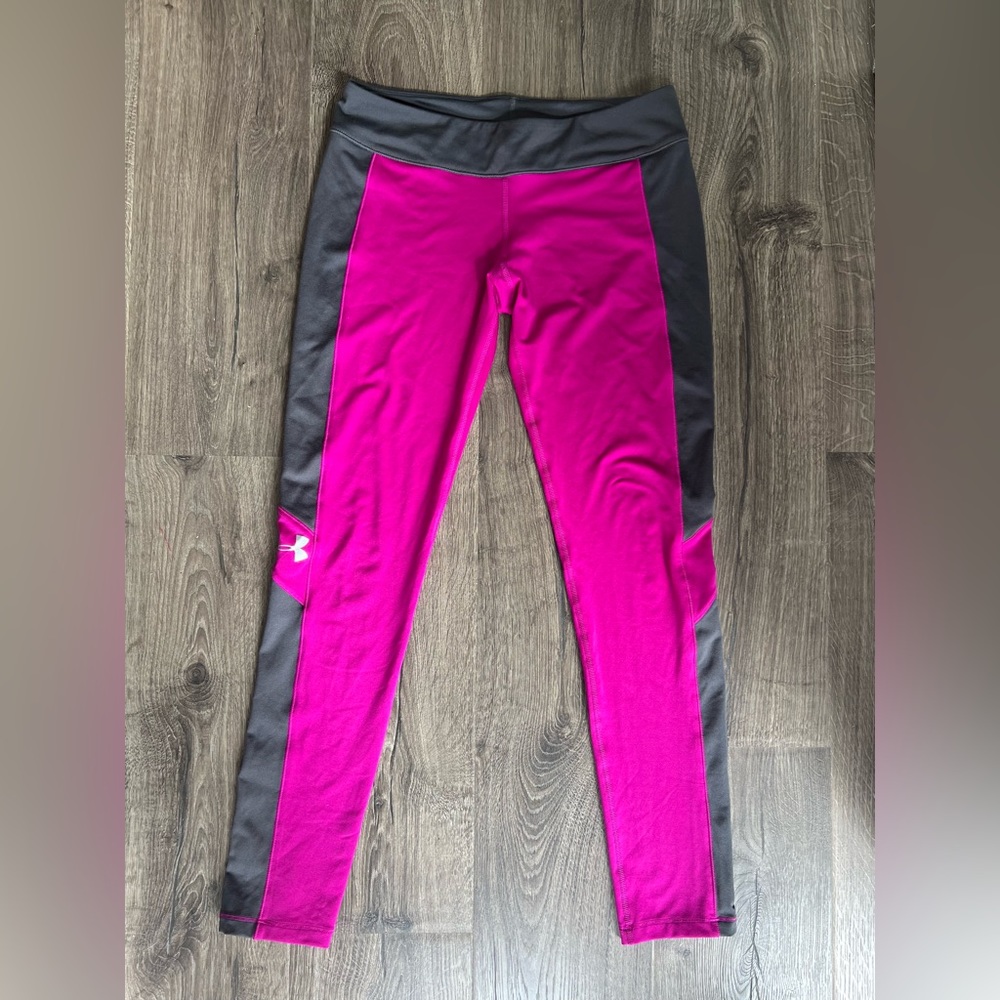 Hot Pink & Charcoal Gray Allseason gear workout spandex leggings
